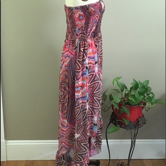 Fun & Fit Dresses & Skirts - Strapless Dress Hi-Low with Ruffle